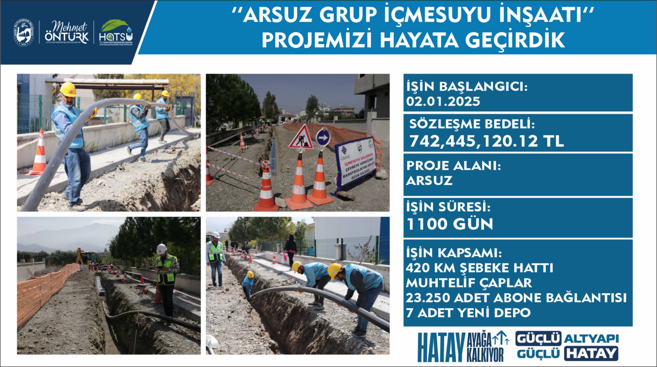 Arsuz Grup İçme Suyu İnşaatı Projesi
