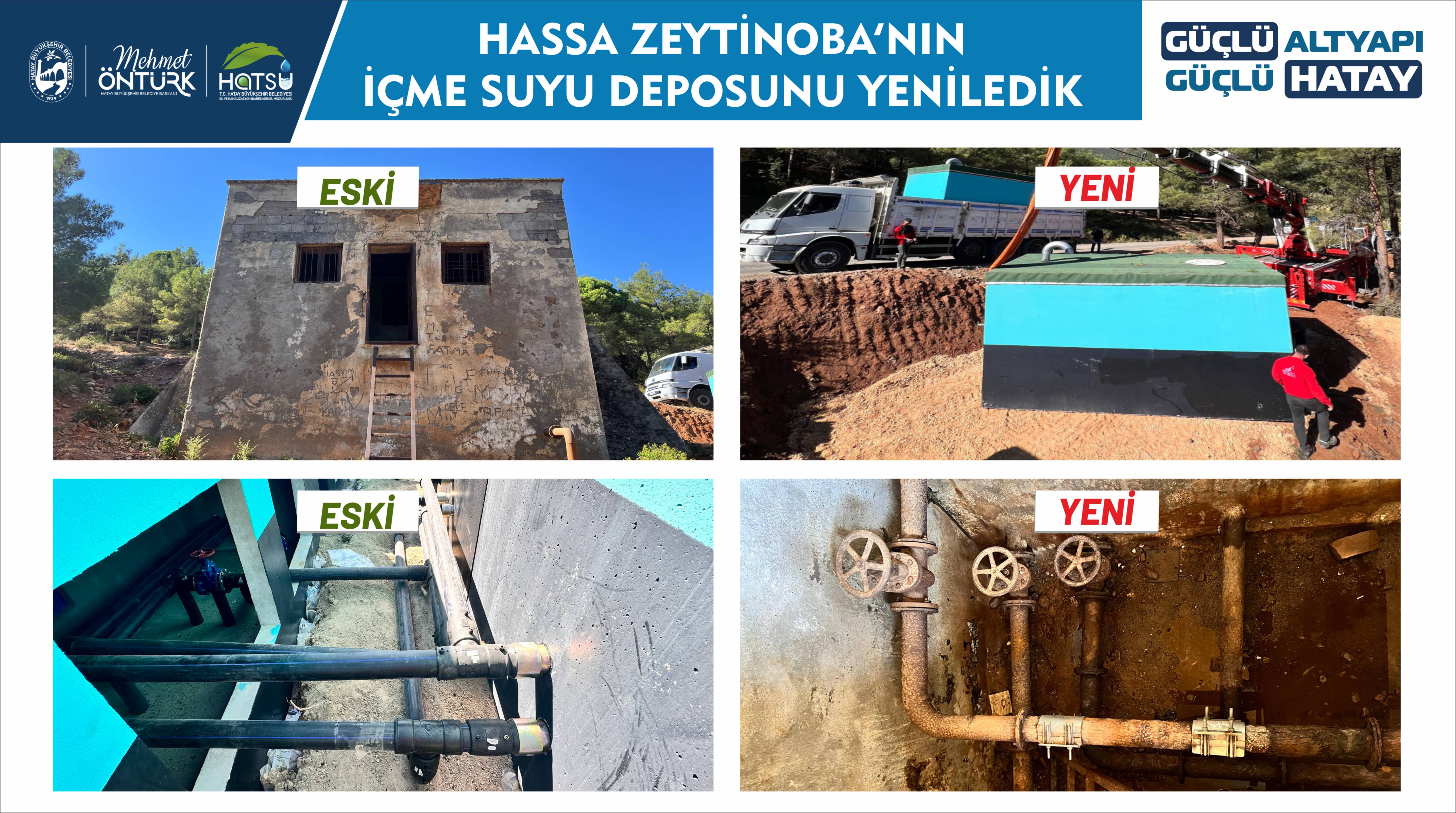 Hassa Zeytinoba Yeni İçme Suyu Deposu