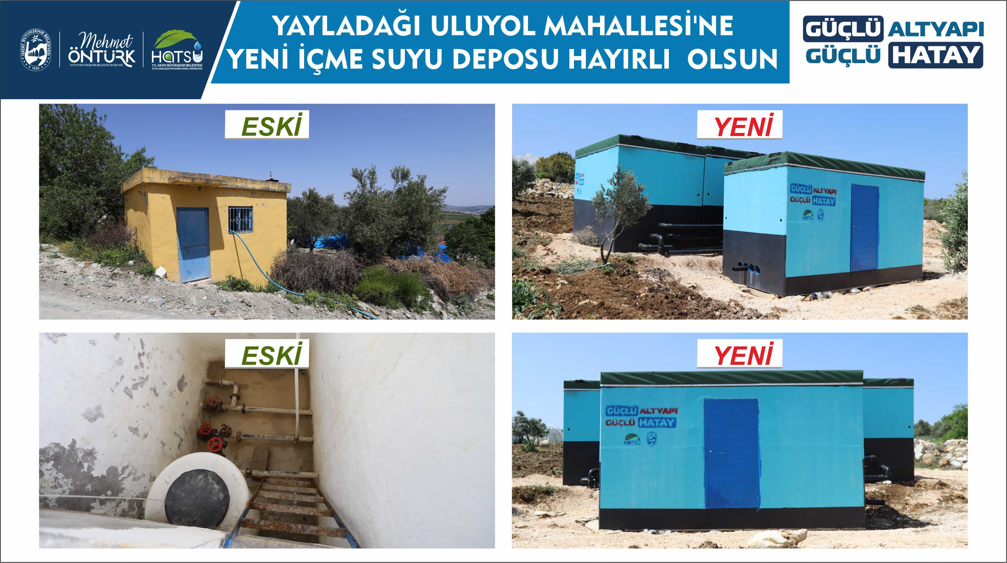 Yayladağı Uluyol Yeni İçme Suyu Deposu